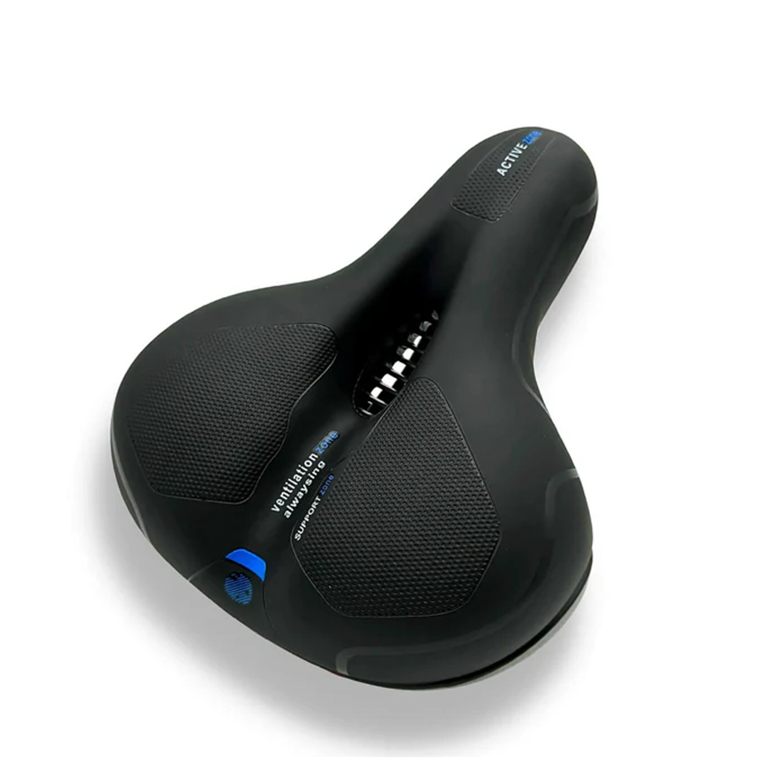Sillín ergonómico de bicicleta con acolchado de gel y diseño de amortiguación para un ciclismo cómodo