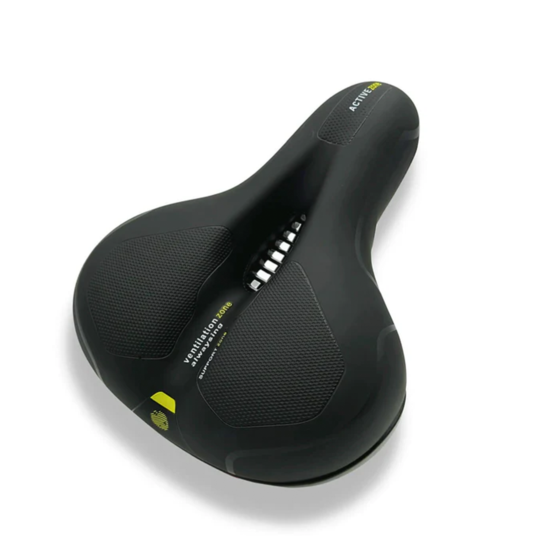Sillín ergonómico de bicicleta con acolchado de gel y diseño de amortiguación para un ciclismo cómodo