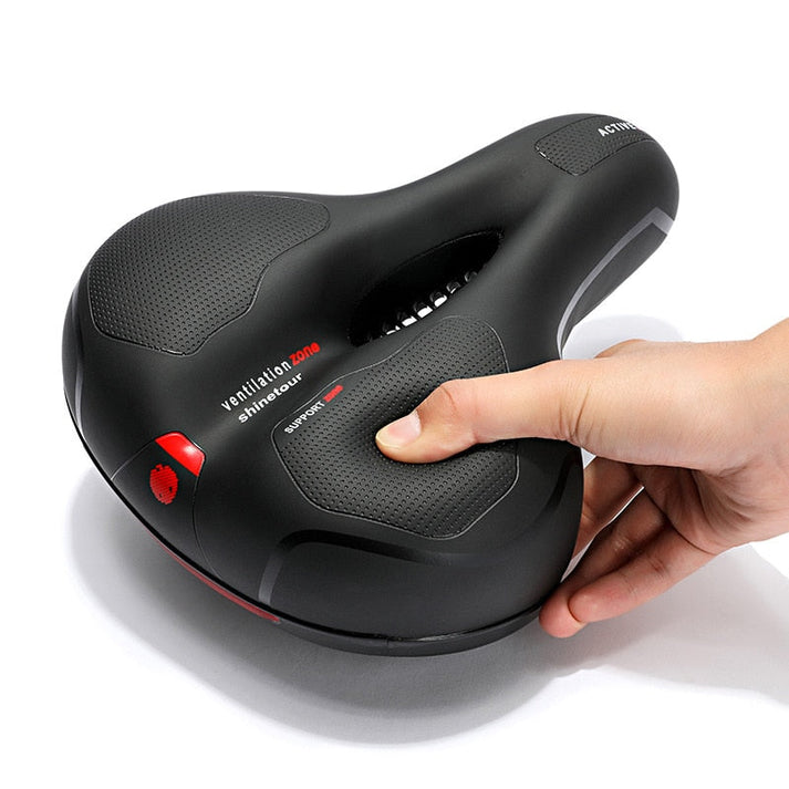 Sillín ergonómico de bicicleta con acolchado de gel y diseño de amortiguación para un ciclismo cómodo