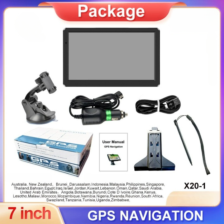 Sistema de navegación GPS de 7" para coches y camiones con tráfico en tiempo real