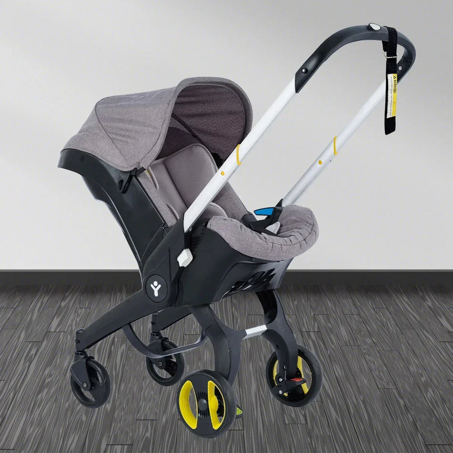 Sistema de viaje 4 en 1 con cochecito y silla de coche para bebé
