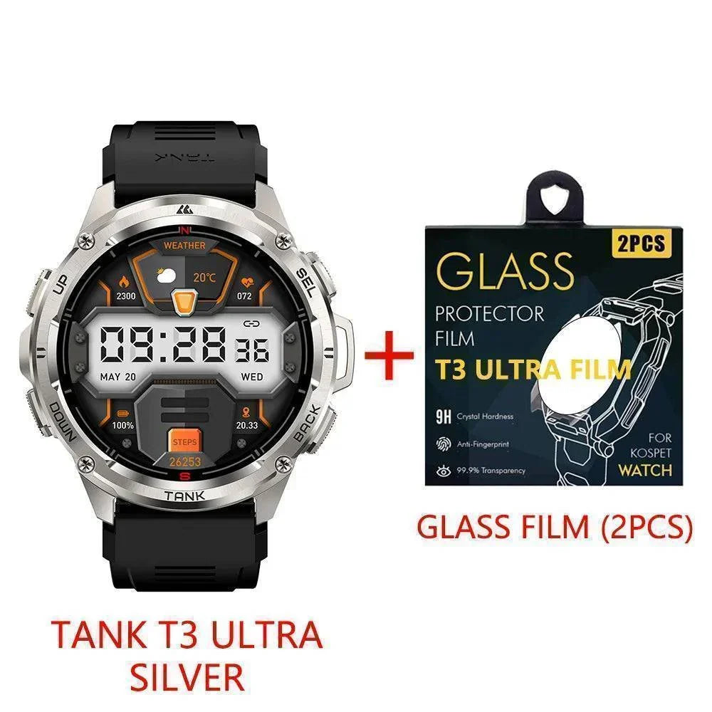 Smartwatch T3 Ultra con GPS y pantalla AMOLED - Monitor de actividad resistente