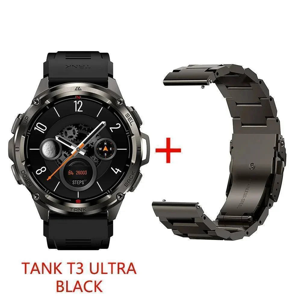 Smartwatch T3 Ultra con GPS y pantalla AMOLED - Monitor de actividad resistente