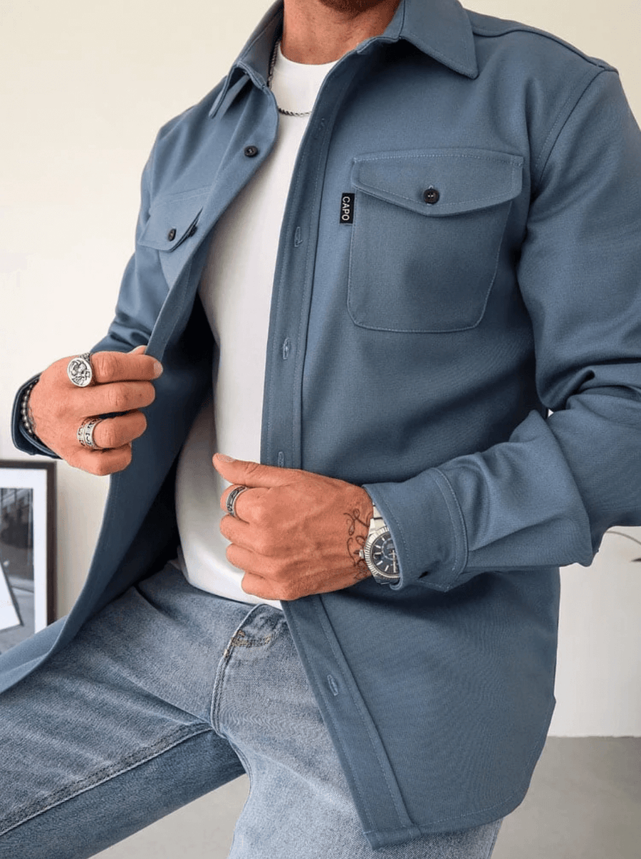 Sobrecamisa moderna para hombre