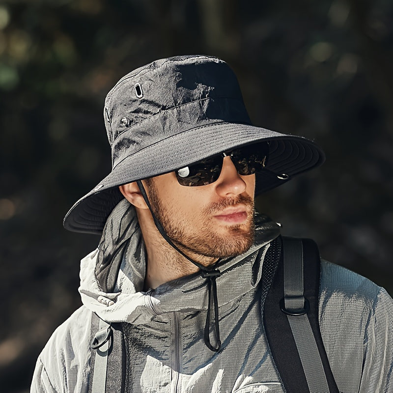 Sombrero de sol para hombre con protección UV para senderismo y playa