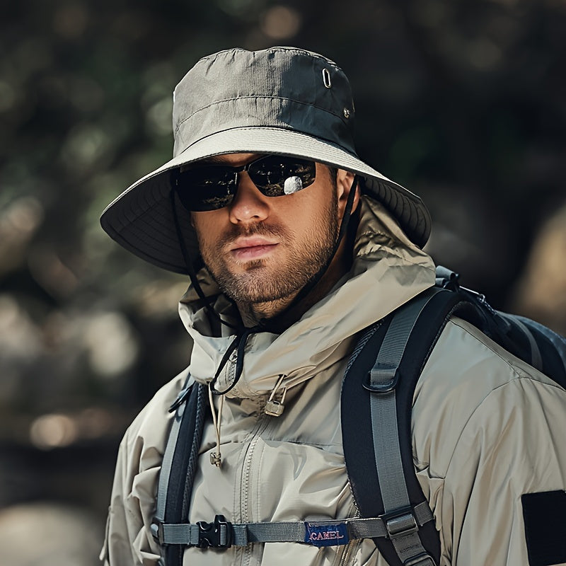 Sombrero de sol para hombre con protección UV para senderismo y playa