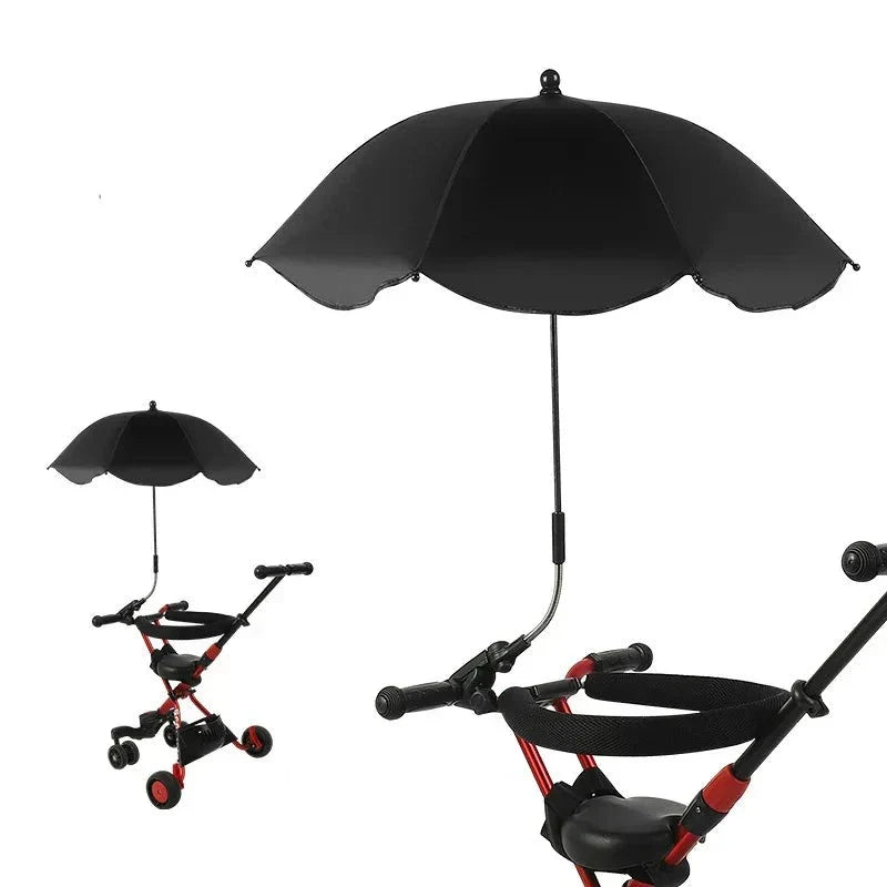 Sombrilla ajustable para cochecito de bebé con protección UV - parasol para carrito