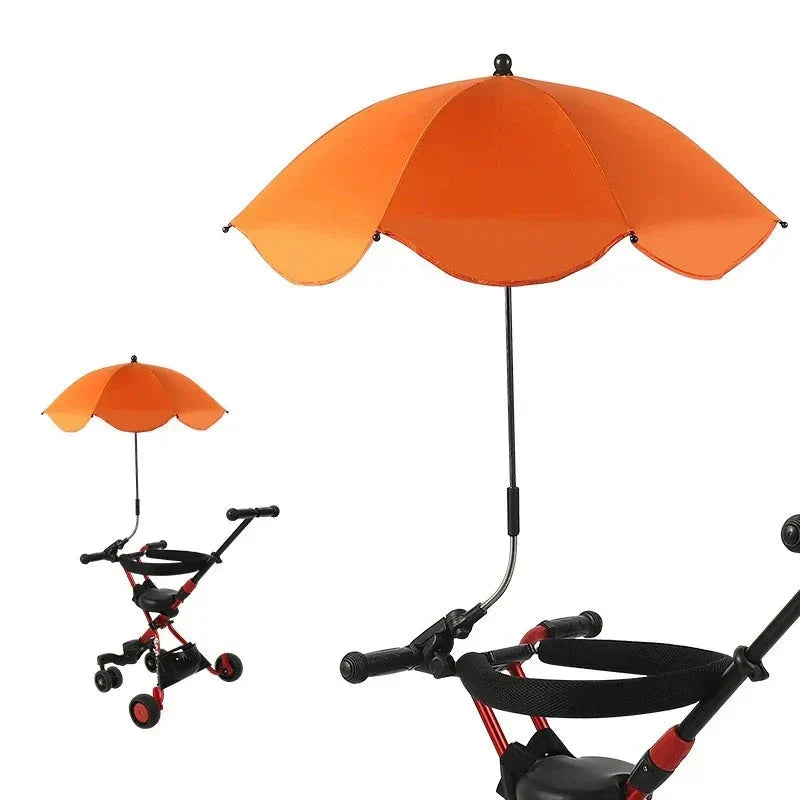Sombrilla ajustable para cochecito de bebé con protección UV - parasol para carrito