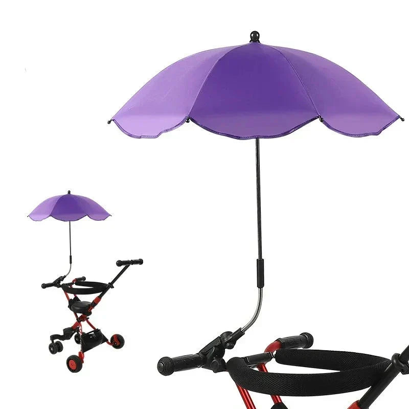 Sombrilla ajustable para cochecito de bebé con protección UV - parasol para carrito