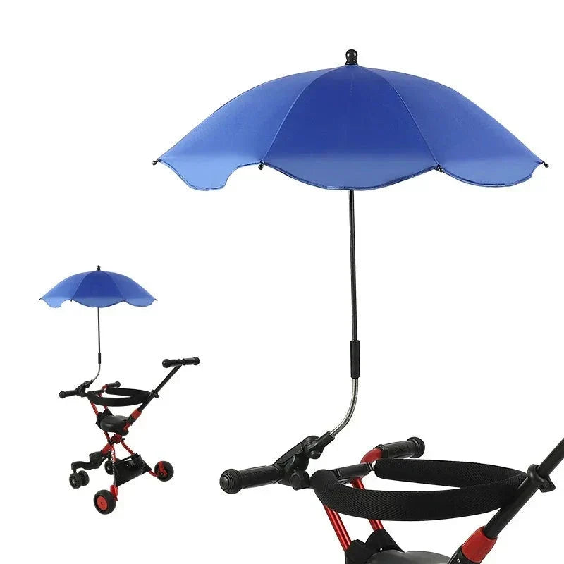 Sombrilla ajustable para cochecito de bebé con protección UV - parasol para carrito