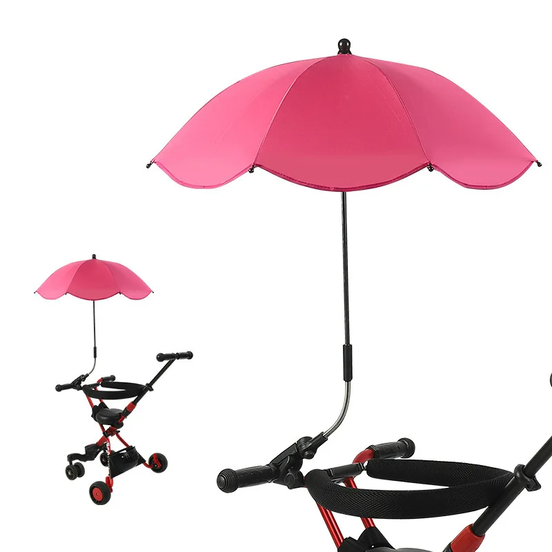 Sombrilla ajustable para cochecito de bebé con protección UV - parasol para carrito