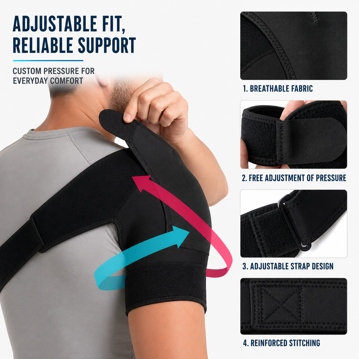 Soporte ajustable para hombro