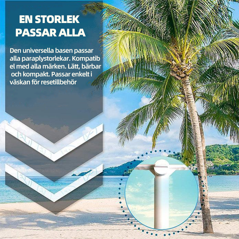 Soporte de anclaje para sombrilla de playa - Resistente al viento y duradero