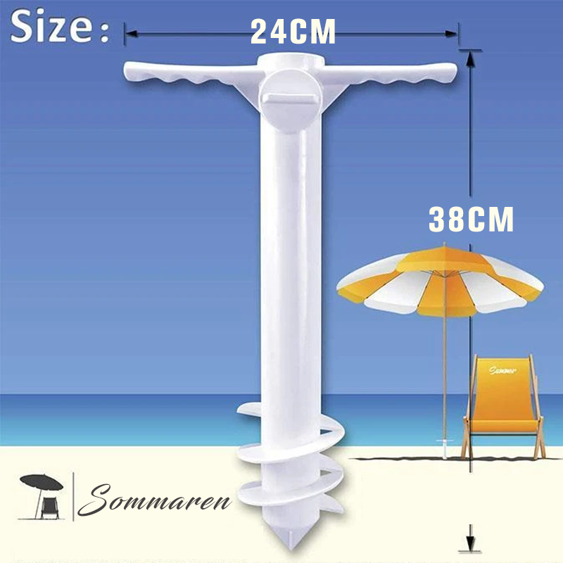Soporte de anclaje para sombrilla de playa - Resistente al viento y duradero