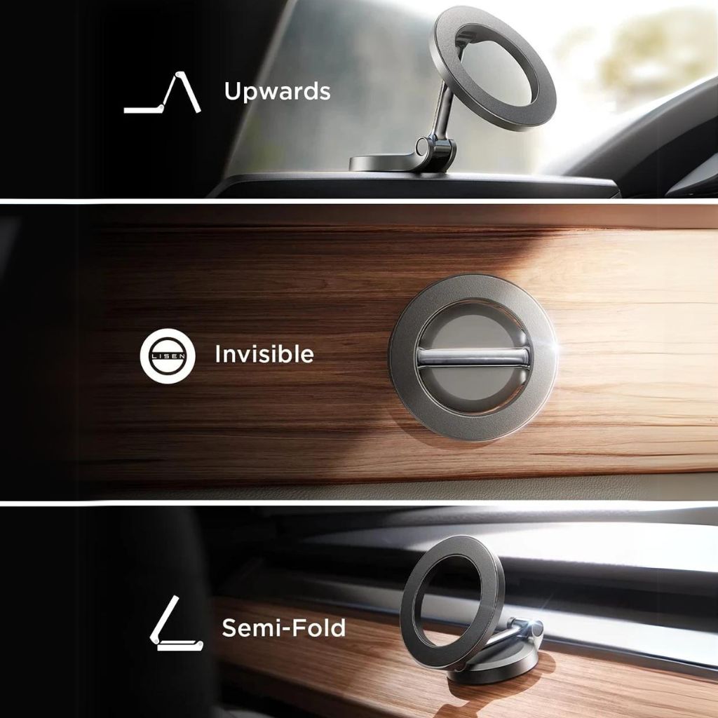 Soporte magnético para móvil para coche orientable de 360°