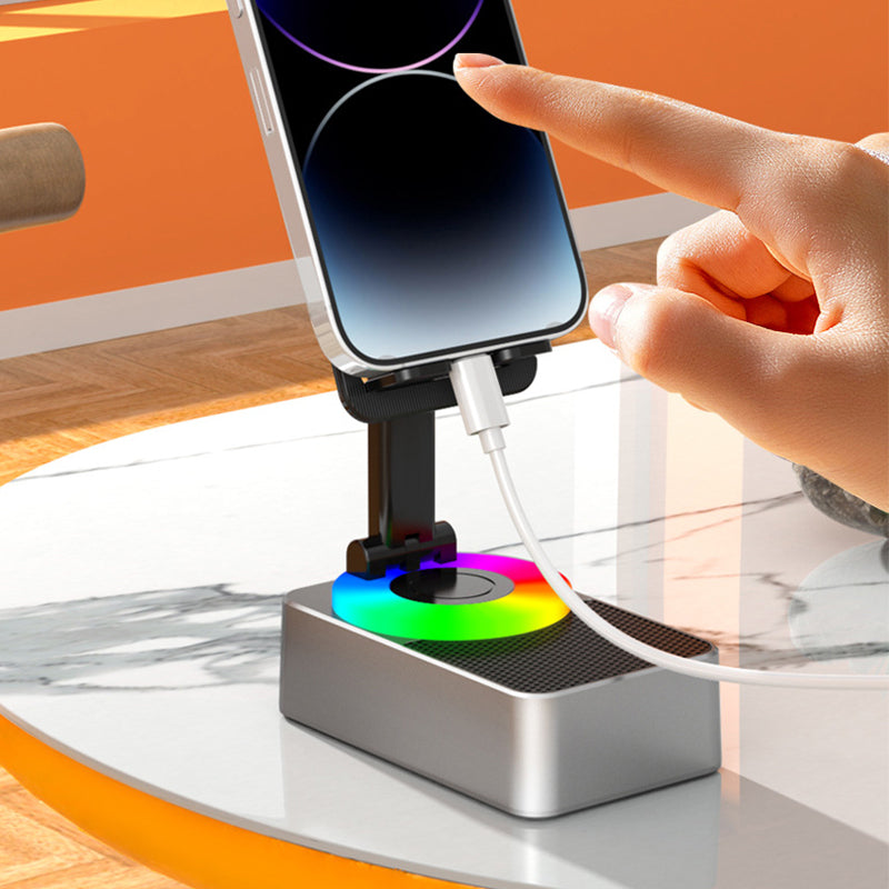 Soporte para teléfono con altavoz de audio Bluetooth
