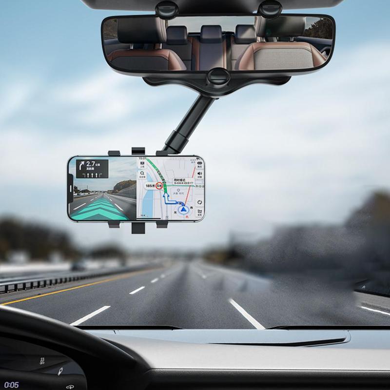 Soporte Universal de Móvil para Espejo Retrovisor de Coche con Rotación de 360 Grados para Navegación