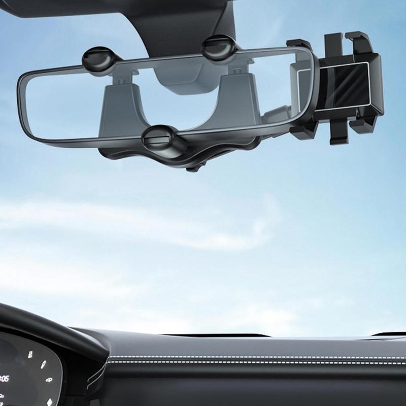 Soporte Universal de Móvil para Espejo Retrovisor de Coche con Rotación de 360 Grados para Navegación