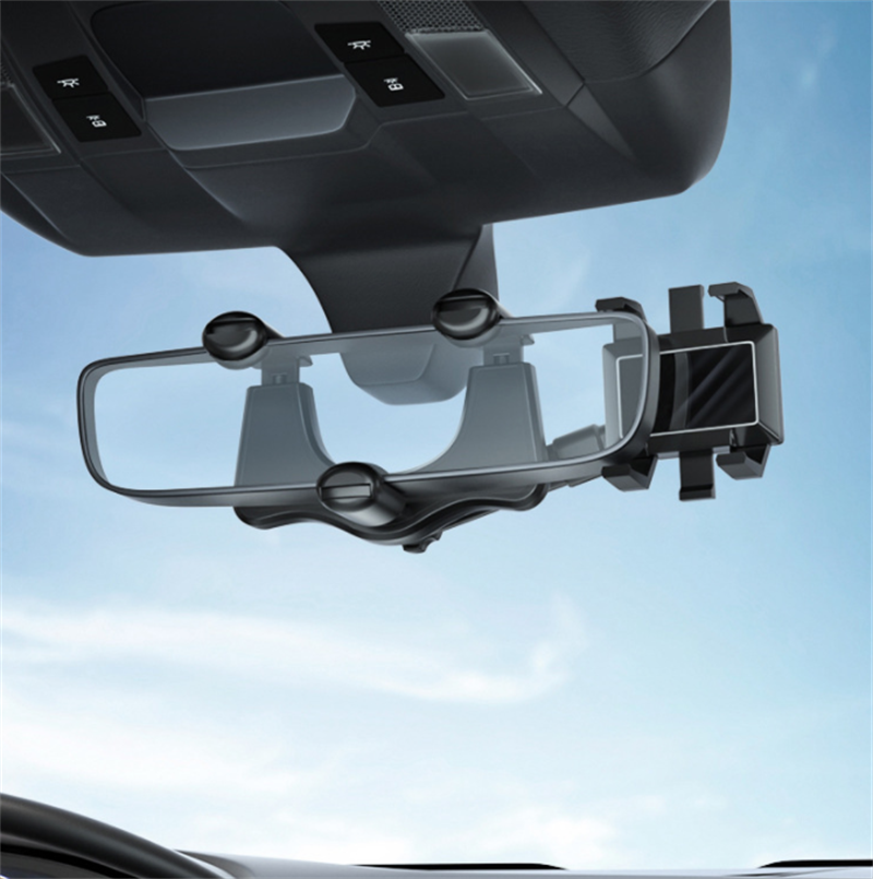 Soporte Universal de Móvil para Espejo Retrovisor de Coche con Rotación de 360 Grados para Navegación