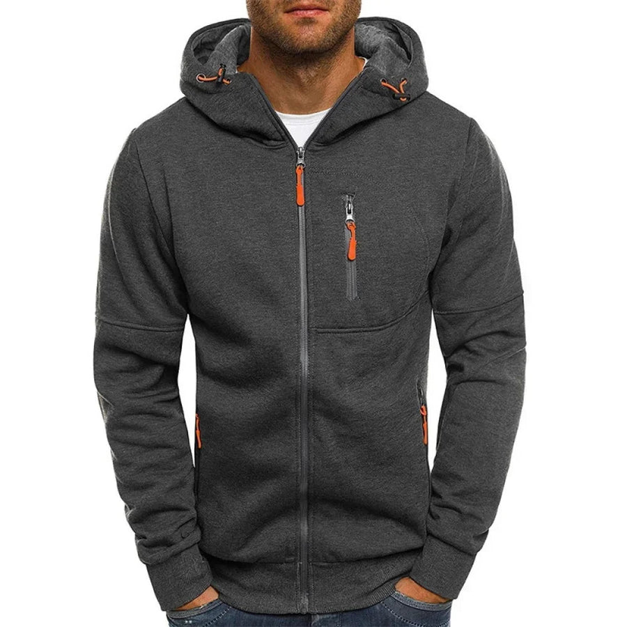 Sudadera Ajustada con Cremallera para Hombre – Elegante y Cómoda para el Día a Día y el Deporte