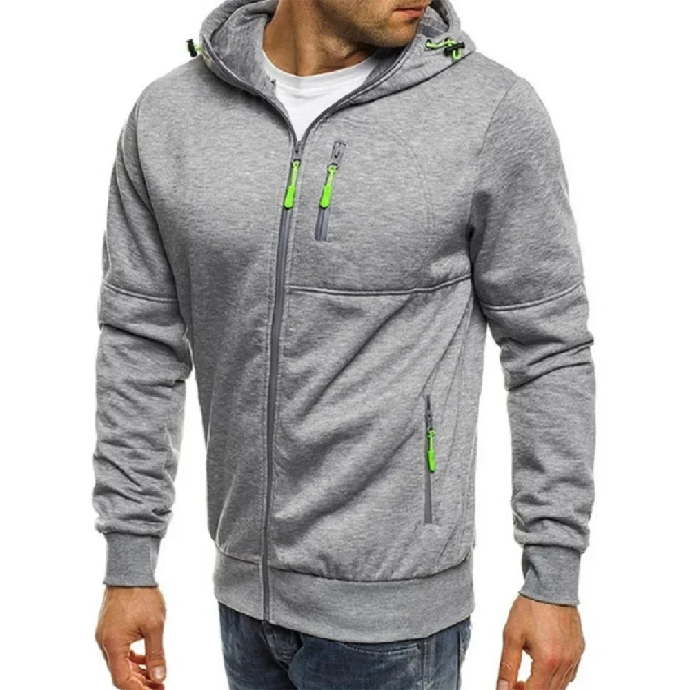 Sudadera Ajustada con Cremallera para Hombre – Elegante y Cómoda para el Día a Día y el Deporte