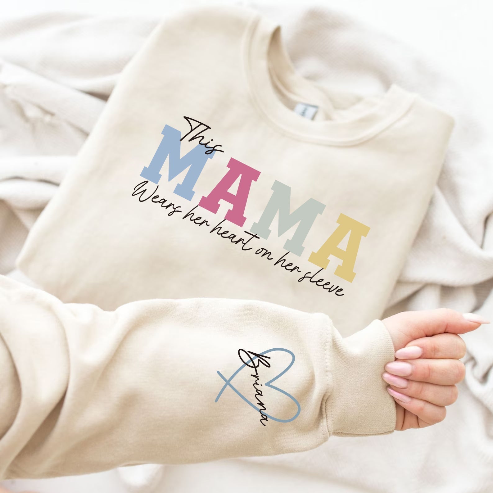 Sudadera con capucha Mamá – Lleva a los tuyos siempre contigo