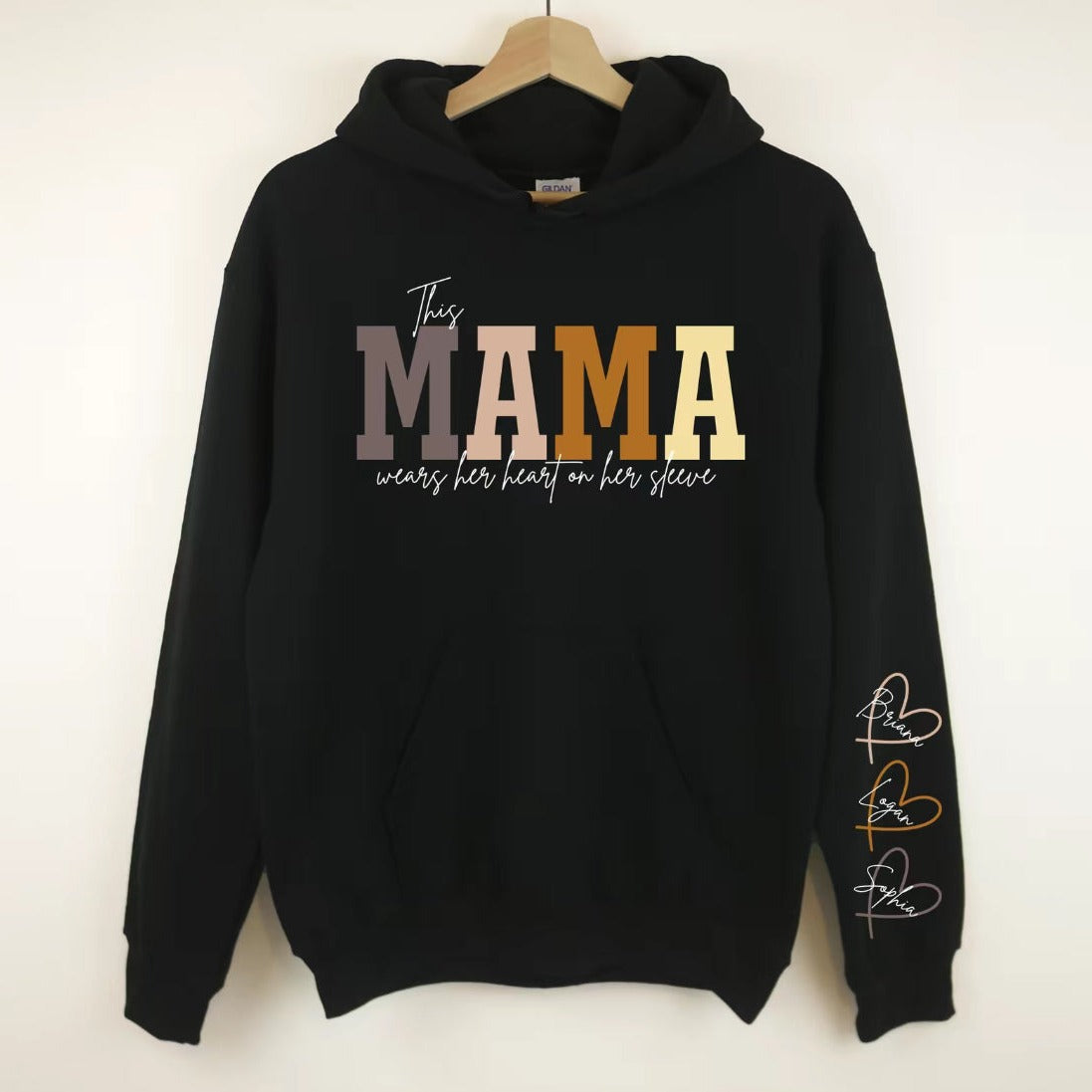 Sudadera con capucha Mamá – Lleva a los tuyos siempre contigo