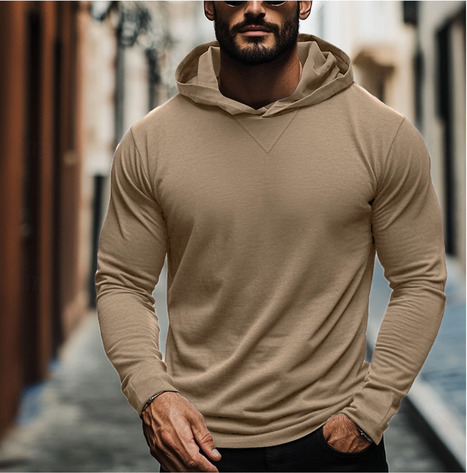 Sudadera con capucha para hombre