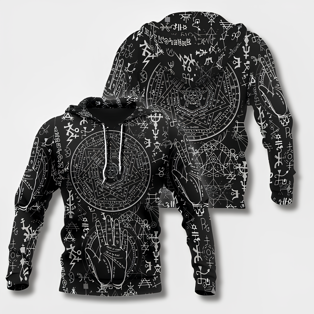 Sudadera con capucha para hombre con diseño vikingo