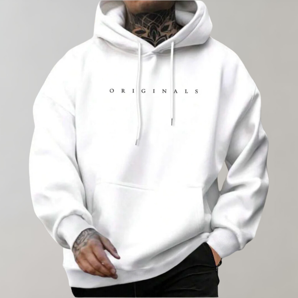 Sudadera con capucha para hombre en tejido suave y estilo casual