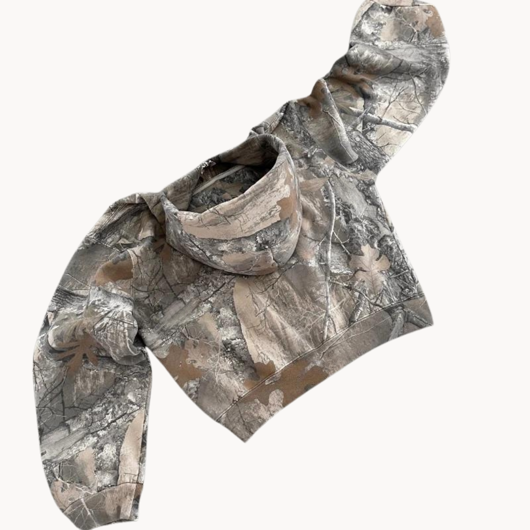 Sudadera con capucha para hombre estilo camuflaje