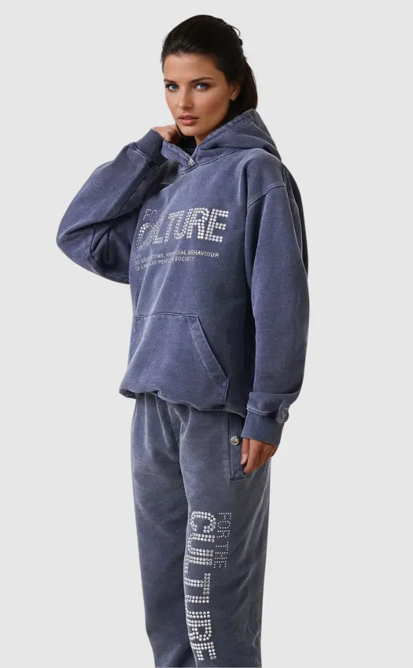 Sudadera con capucha para mujer | Sudadera de algodón suave con estampado moderno Culture