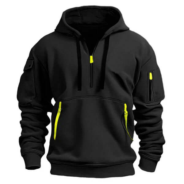 Sudadera con capucha suave, elegante y con textura para hombre