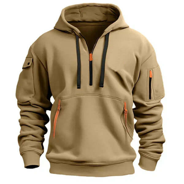 Sudadera con capucha suave, elegante y con textura para hombre