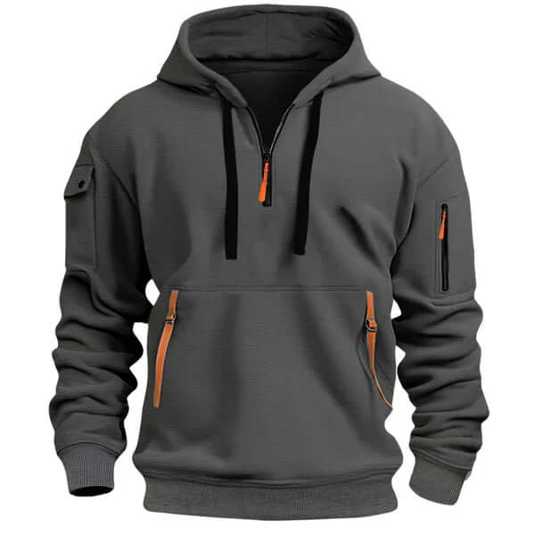 Sudadera con capucha suave, elegante y con textura para hombre