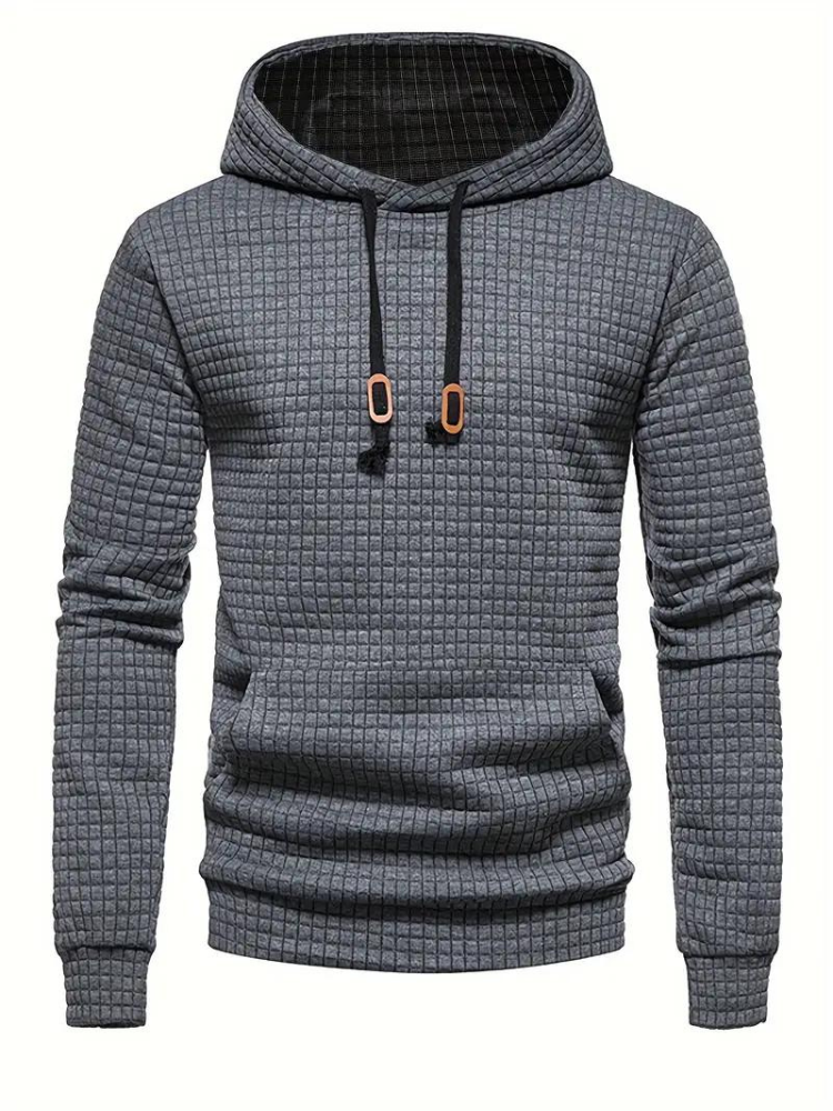 Sudadera con capucha texturizada para hombre