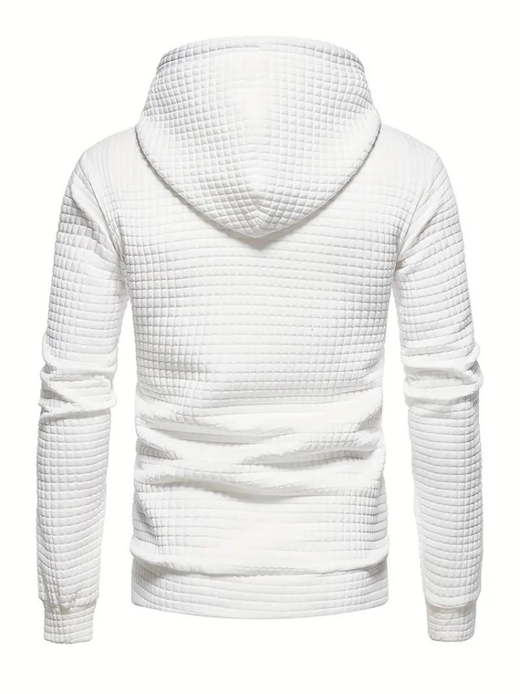 Sudadera con capucha texturizada para hombre