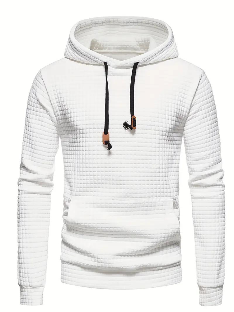 Sudadera con capucha texturizada para hombre