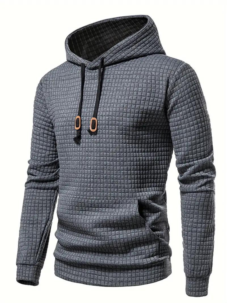 Sudadera con capucha texturizada para hombre