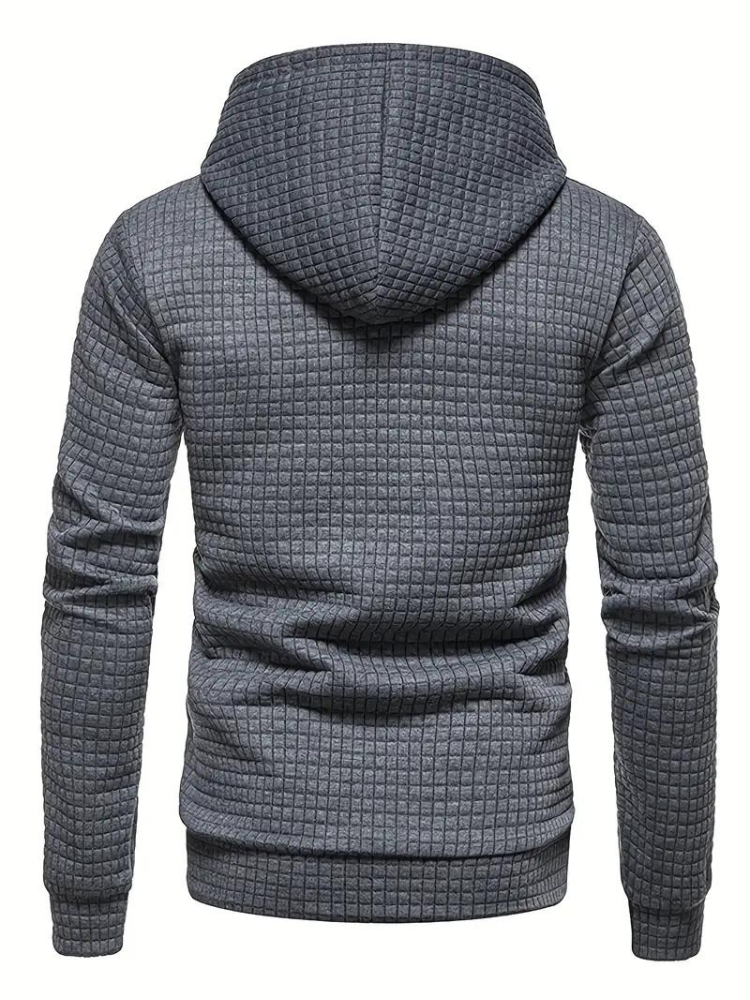 Sudadera con capucha texturizada para hombre