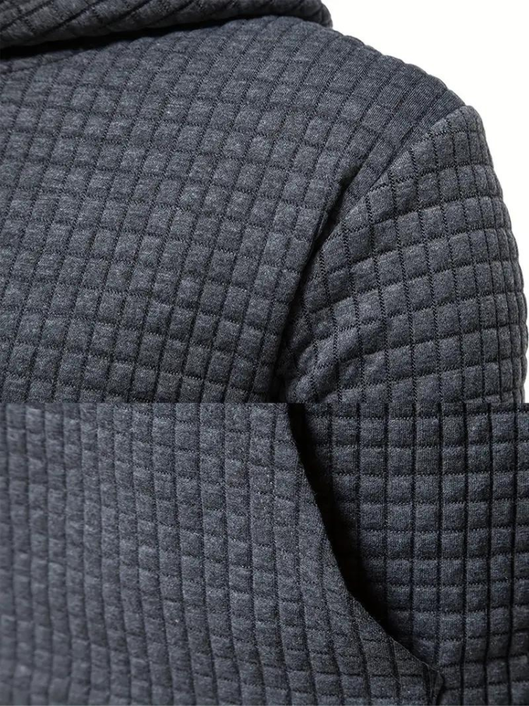 Sudadera con capucha texturizada para hombre