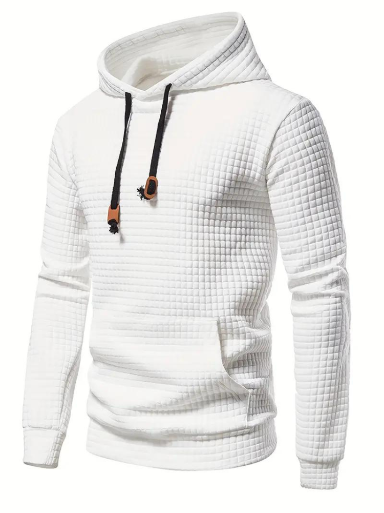 Sudadera con capucha texturizada para hombre