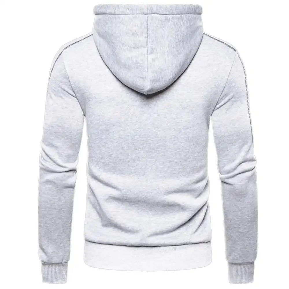 Sudadera con capucha y cremallera completa para hombre