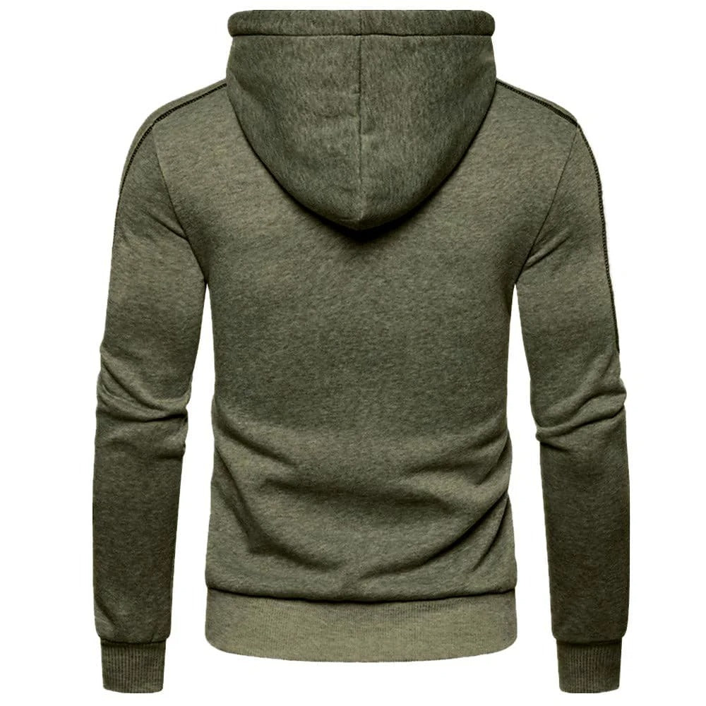 Sudadera con capucha y cremallera completa para hombre
