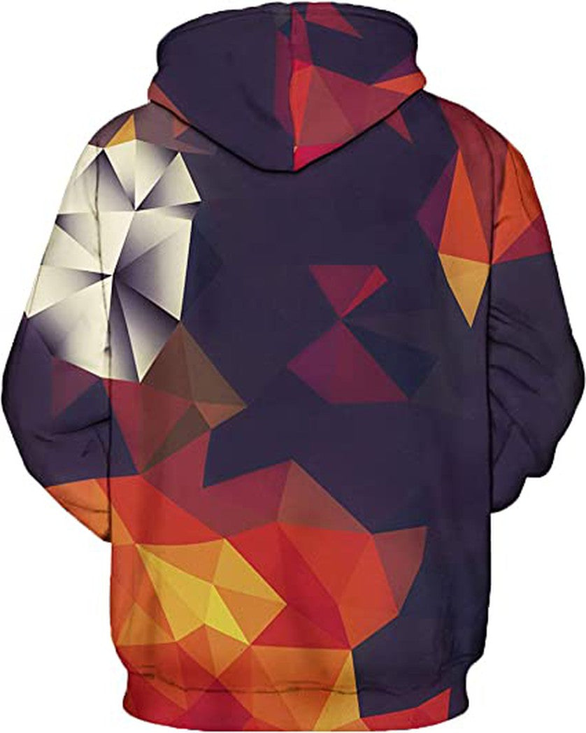 Sudadera con capucha y estampado 3D realista y elegante