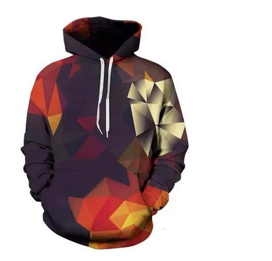 Sudadera con capucha y estampado 3D realista y elegante
