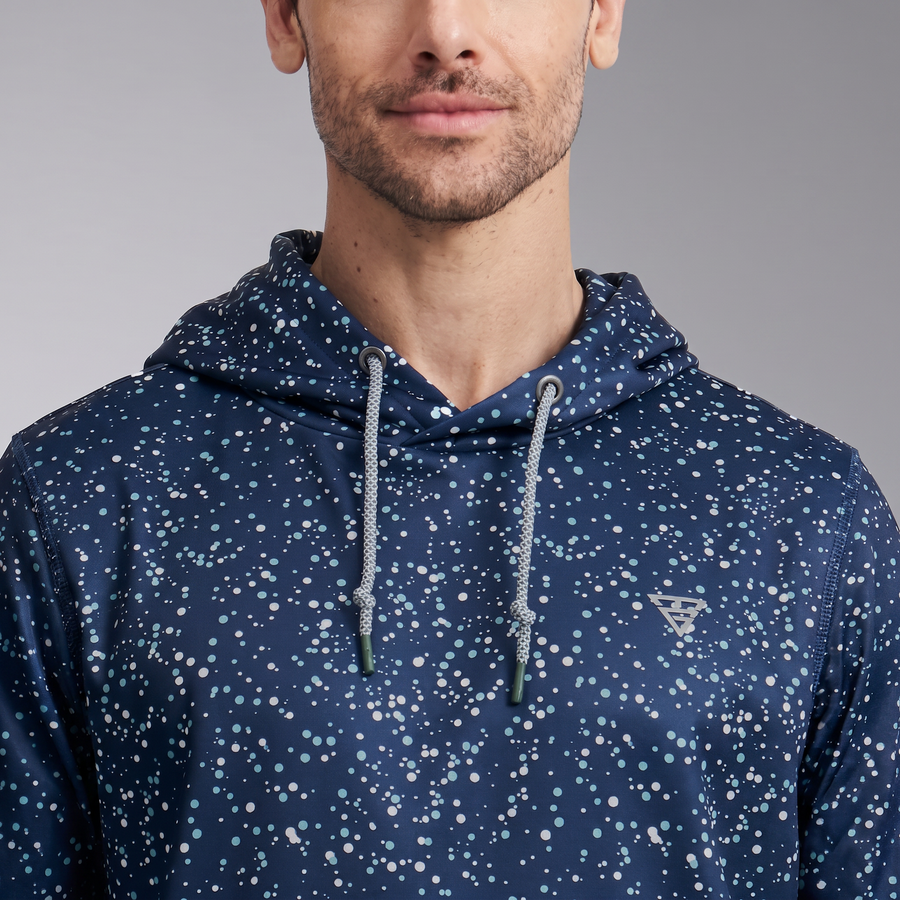 Sudadera de Polar con Capucha y Estampado para Hombre | Ligera y Transpirable | Estilo Deportivo Casual