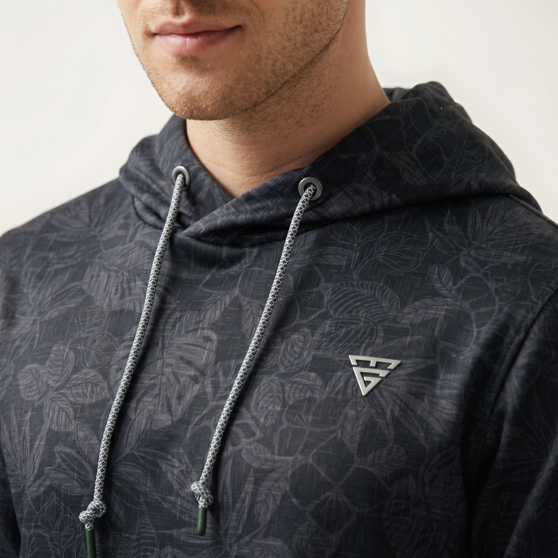 Sudadera de Polar con Capucha y Estampado para Hombre | Ligera y Transpirable | Estilo Deportivo Casual