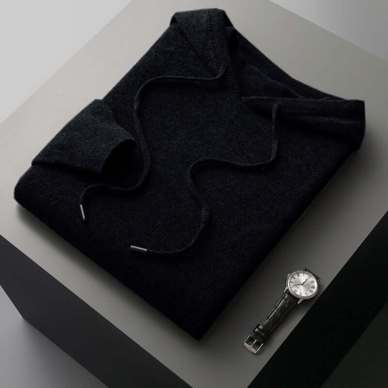 Sudadera de Punto con Capucha para Hombre - Suave, Elegante y Cálida