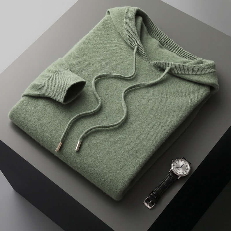 Sudadera de Punto con Capucha para Hombre - Suave, Elegante y Cálida